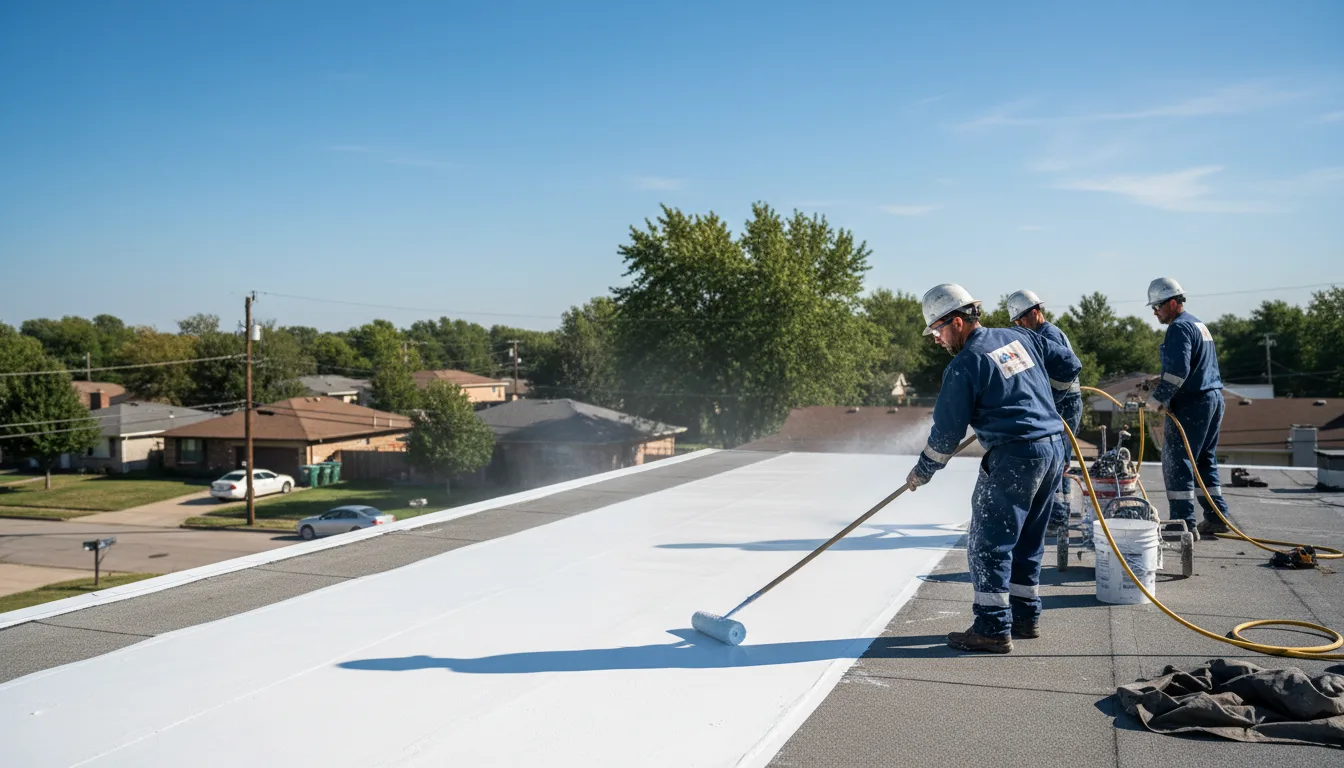 Commercial roof coating in Rushville, NY near me